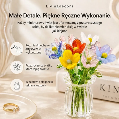 Floria – Zestaw Miniaturowych Szklanych Kwiatów