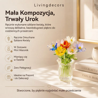 Floria – Zestaw Miniaturowych Szklanych Kwiatów