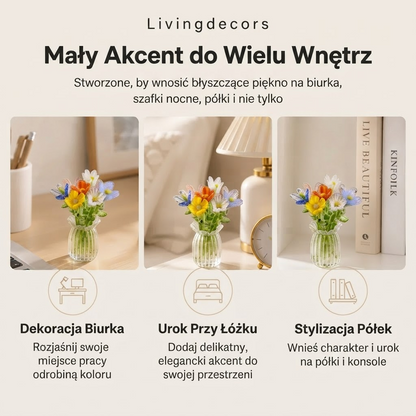 Floria – Zestaw Miniaturowych Szklanych Kwiatów